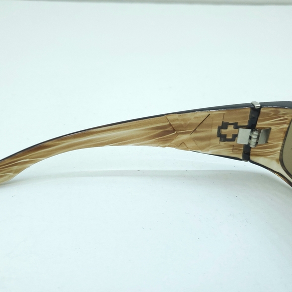 Spy Optics Cooper XL Sunglasses Tortoise Brown Stripe Lens - Scratches - Picture 5 of 6